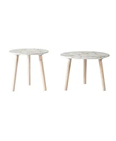Set of 2 Side Tables for Stylish and Functional Home Decor