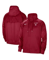 Nike Men's Crimson Oklahoma Sooners Wind Runner Raglan Full-Zip Jacket