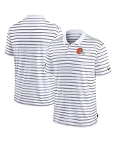 Nike Men's White Cleveland Browns Sideline Lock Up Victory Performance Polo Shirt