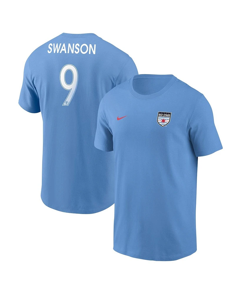 Nike Men's Mallory Swanson Light Blue Chicago Red Stars Core Crew Neck T-Shirt