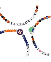 Foco Houston Astros Friendship Bracelet, Set of 3