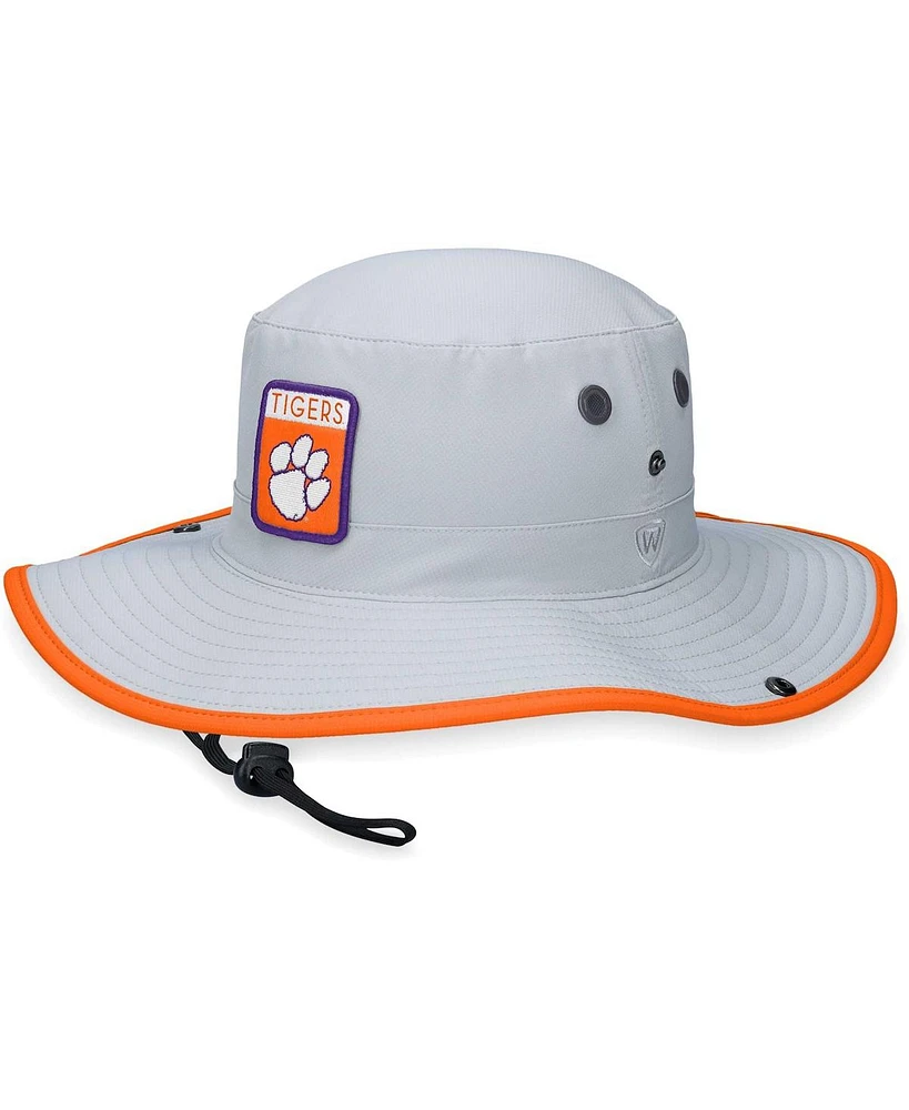 Top of the World Men's Gray Clemson Tigers Steady Bucket Hat