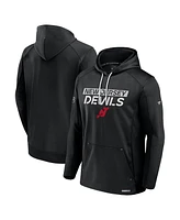 Fanatics Men's Black New Jersey Devils Big Tall Authentic Pro Pullover Hoodie