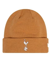 New Era Men's Tan Tottenham Hotspur Seasonal Cuffed Knit Hat