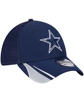 New Era Men's Navy Dallas Cowboys Game Day Linear 39THIRTY Flex Hat