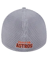 New Era Men's Gray Houston Astros Linear 39Thirty Flex-Fit Hat