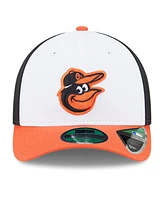 New Era Men's White Baltimore Orioles Player Replica 9Forty Adjustable Hat