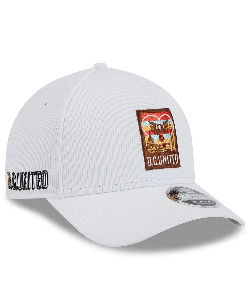 New Era Men's White D.c. United 2025 Jersey Hook 9FORTY M-Crown Adjustable Hat