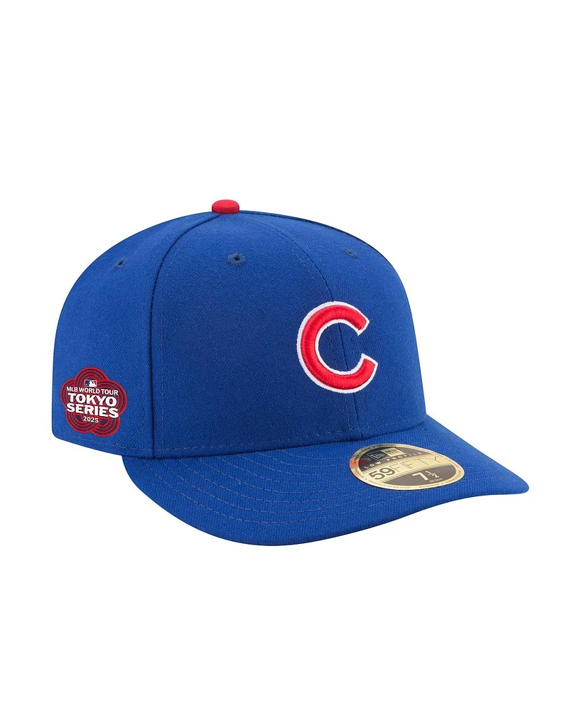 New Era Men's Royal Chicago Cubs 2025 Mlb World Tour: Tokyo Series Side Patch Low Profile 59Fifty Fitted Hat