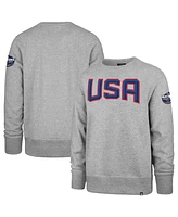 '47 Brand Men's Heather Gray Usa 2025 4 Nations Face-Off Headline Sweatshirt