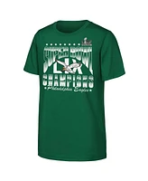 Outerstuff Big Boys and Girls Kelly Green Philadelphia Eagles Super Bowl Lix Champions Retro Arch T-Shirt