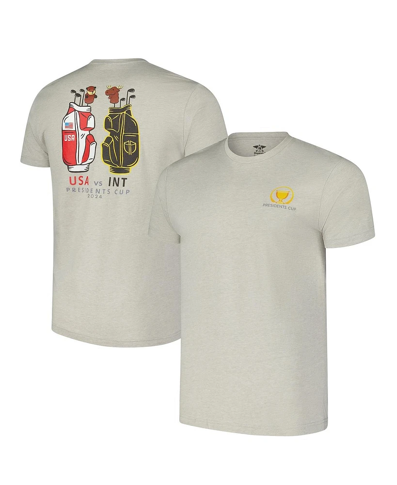 Imperial Men's Heather Gray 2024 Presidents Cup Golf Bag T-Shirt