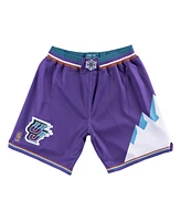 Mitchell & Ness Men's Purple Utah Jazz 1996-97 Hardwood Classics Authentic Shorts