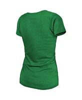 Majestic Women's Kelly Green Philadelphia Eagles Two-Time Super Bowl Champions Sky High Retro Tri-Blend T-Shirt