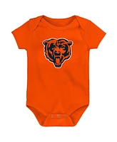 Outerstuff Baby Boys and Girls Chicago Bears Team Starter Bodysuit, Set of 3