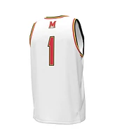 Under Armour Men's 1 White Maryland Terrapins Replica Basketball Jersey