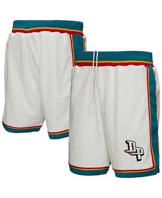 Mitchell & Ness Men's White Detroit Pistons Authentic Shorts