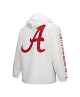 Mitchell & Ness Men's White Alabama Crimson Tide Coaches Full-Snap Hoodie Jacket