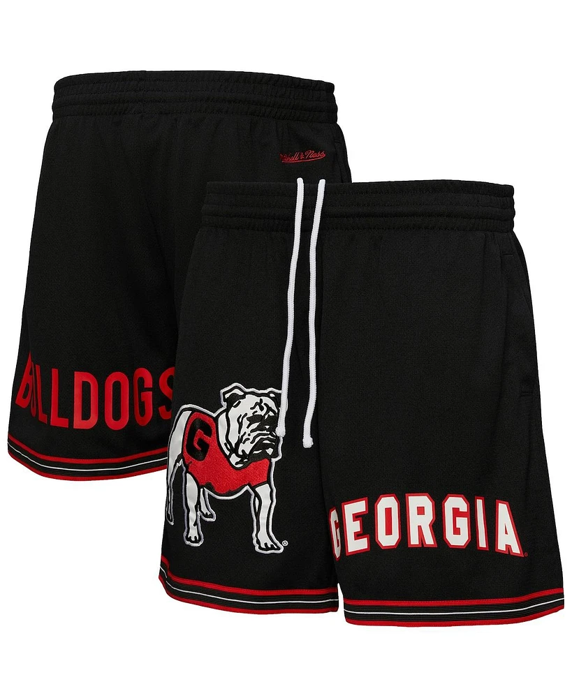 Mitchell & Ness Men's Black Georgia Bulldogs Team Origins Mesh Shorts