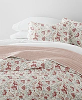 ienjoy Home French Jacobean Reversible 3-Pc. Quilt Set, King/California King