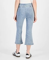Dkny Jeans Petite High-Rise Cropped Flared-Leg Pull-On