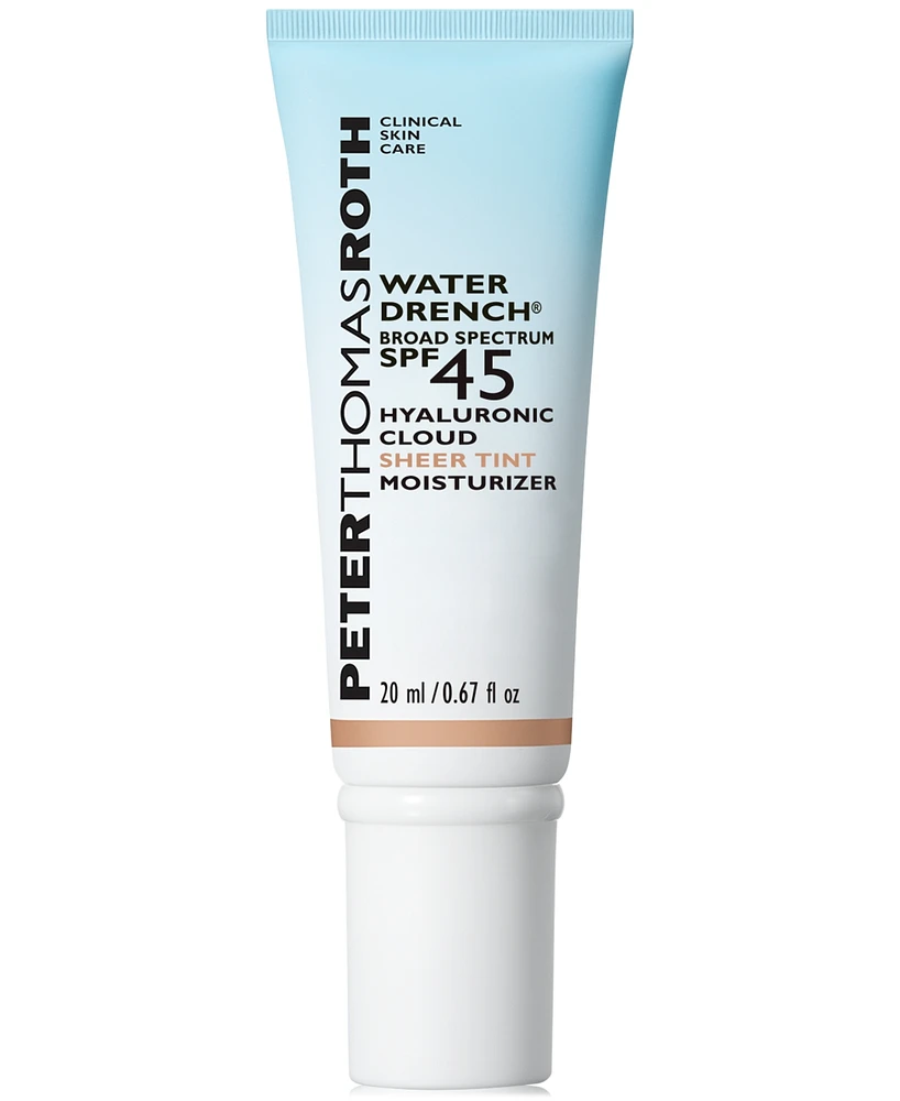 Peter Thomas Roth Water Drench Broad Spectrum Spf 45 Hyaluronic Cloud Sheer Tint Moisturizer