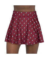 ZooZatz Women's Garnet Florida State Seminoles All-Over Print Flowy Skort
