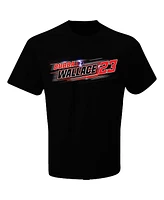 Checkered Flag Sports Men's Black Bubba Wallace Name Number T-Shirt