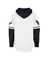 '47 Brand Men's White Houston Texans Trifecta Shortstop Pullover Hoodie