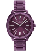 Coach Women's Kitt Ionic Plated Purple Steel Bracelet Watch, 34mm