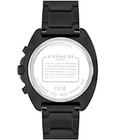 Coach Men's Charter Ionic Plated Black Steel Bracelet Watch, 39mm