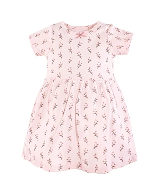 Hudson Baby Girls Cotton Dresses, Soft Painted Floral, 12-18 Months