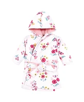 Hudson Baby Girls Mink with Faux Fur Lining Pool and Beach Robe Cover-ups