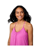 Free Country Women's Microtech Chill B Cool V-Neck Cami Top with Built-In Bra