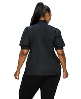 L I V D Plus Ashlyn Ribbon Blouse