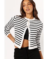 Petal and Pup Women's Cynthia Striped Button Front Cardigan