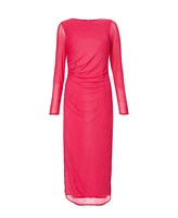 Quiz Women's Mesh Hotfix Maxi Dress