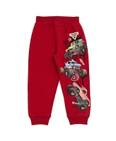 Monster Jam Toddler Boys T-Shirt and Fleece Jogger Pants Outfit Set