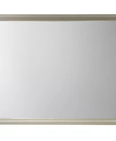 Champagne Finish Dresser Mirror – Rectangular Wood Encased Frame