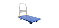 Platform Truck with 1320lb Weight Capacity and 360 Degree Swivel Wheels, Foldable Push Hand Cart for Loading and Storage