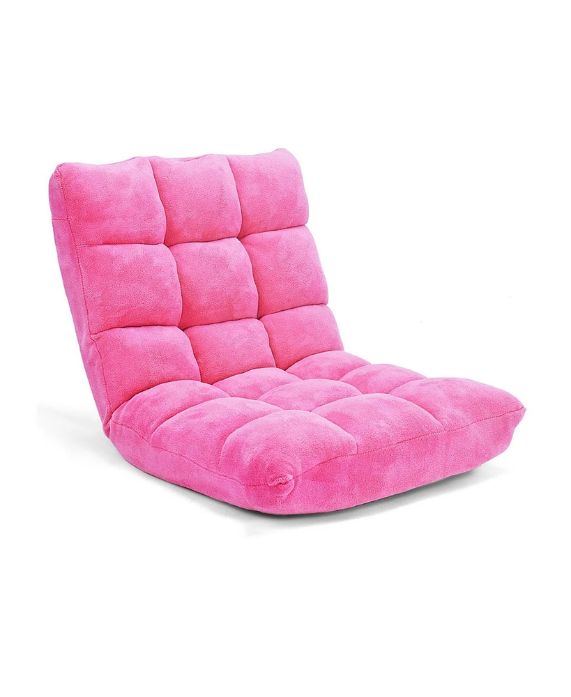 Adjustable 14-position Cushioned Floor Chair