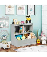 Kids Floor Cabinet Multi-Functional Bookcase