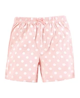Hudson Baby Toddler Girls Shorts Bottoms 4-Pack, Soft Pink Roses, 5