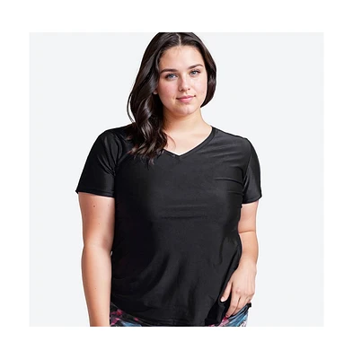 Calypsa Plus V-Neck Adele Swim Top