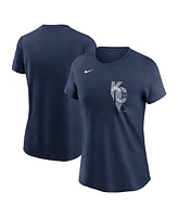 Nike Women's Navy Kansas City Royals City Connect Wordmark T-Shirt