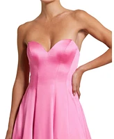 Mac Duggal Women's Satin Strapless Ballgown With Bow Details