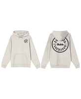 Modelo Men's Masterfully Made Pablo Dier Logo Long Sleeve Sand Adult Hooded Sweatshirt-3XL