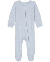 Calvin Klein Baby Boys Printed Knit Footed Zip-up Coverall