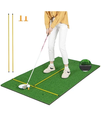 5 x 3 ft Artificial Turf Grass Practice Mat for Indoors and Outdoors