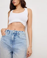Good American Women's Standard Denim Bermuda Shorts